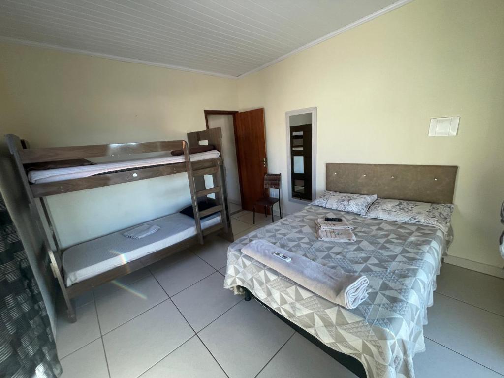 Ένα ή περισσότερα κρεβάτια σε δωμάτιο στο Casa fresca