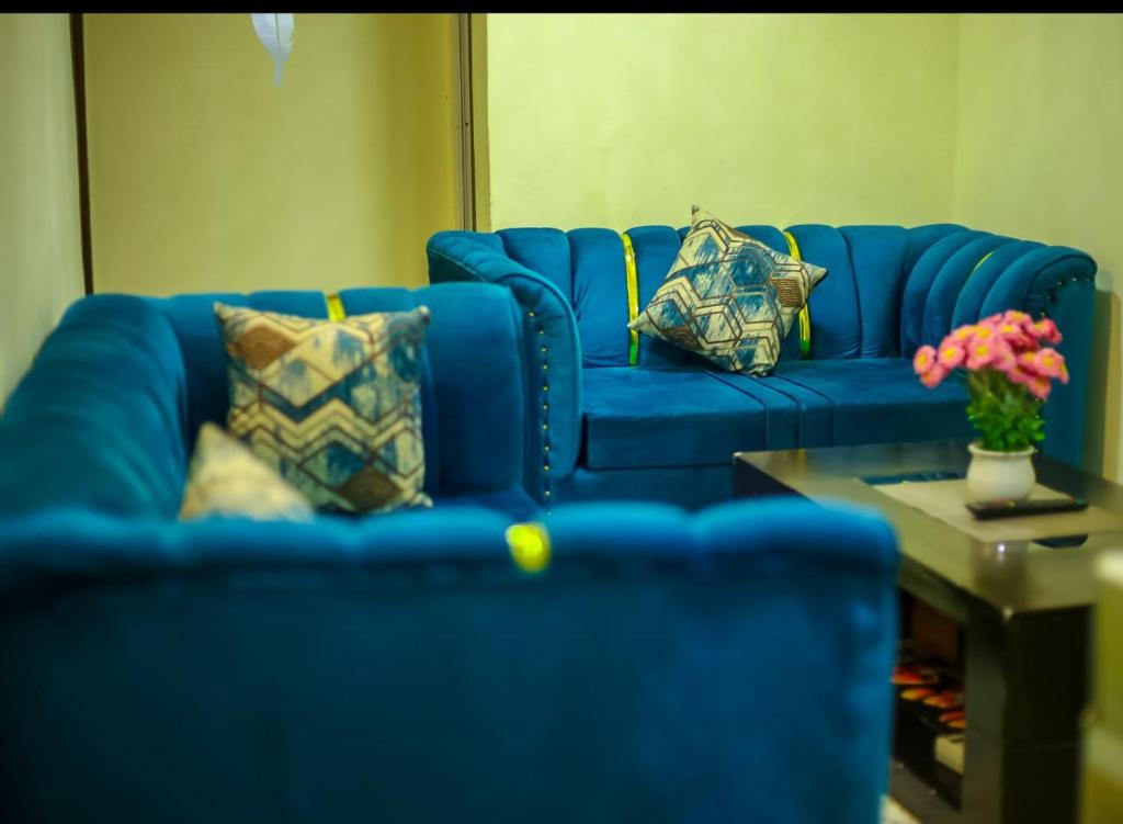 Posezení v ubytování Vee Apartment