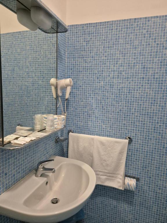 Koupelna v ubytování Hotel Guardacosta