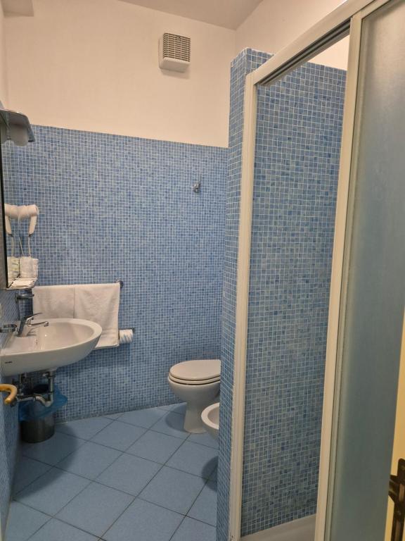 Koupelna v ubytování Hotel Guardacosta