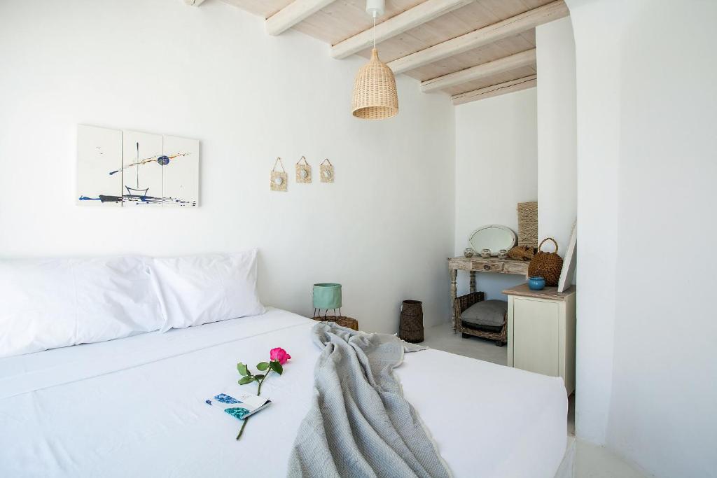 Łóżko lub łóżka w pokoju w obiekcie Villa Jasper by Mykonos Stays