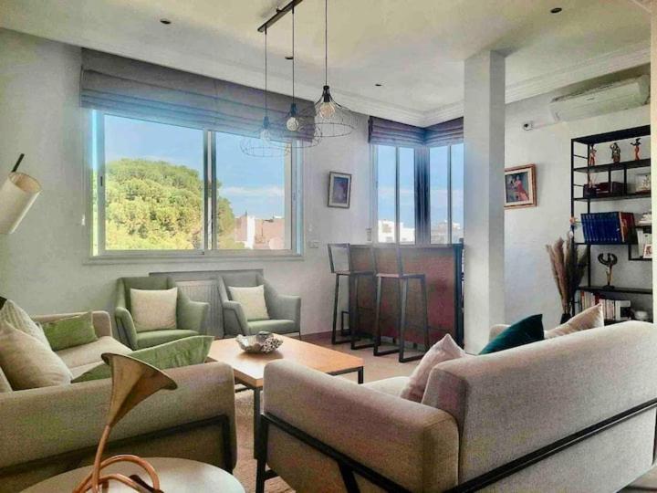 Posezení v ubytování Appartement haut standing à Menzeh5