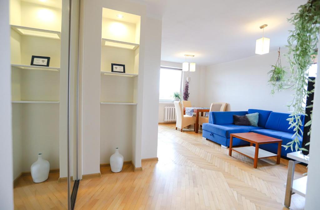 Posezení v ubytování Zero zgiełku, blisko plaży i Starówki - z widokiem na panoramę miasta