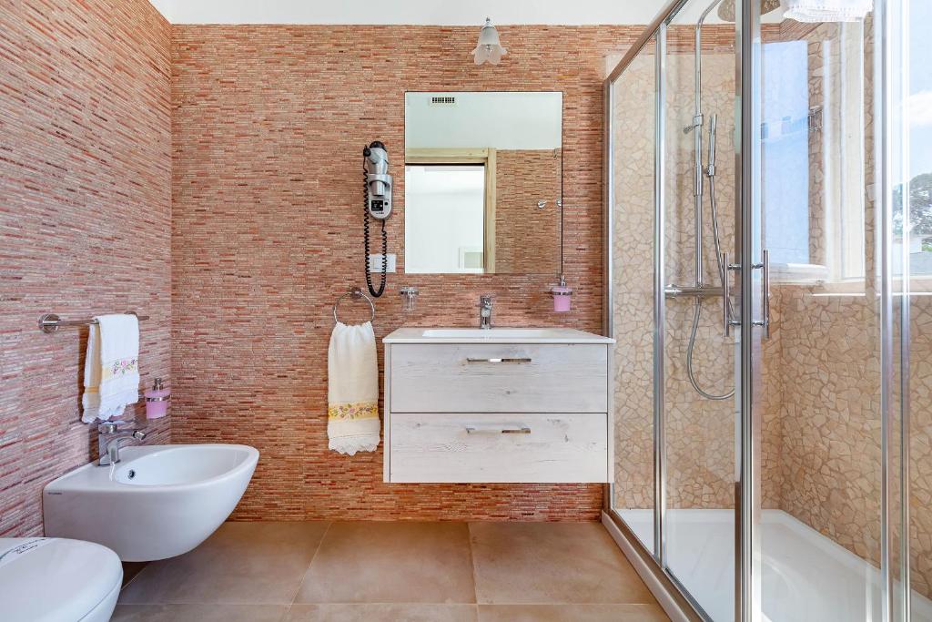 Kúpeľňa v ubytovaní Villa Fumarola