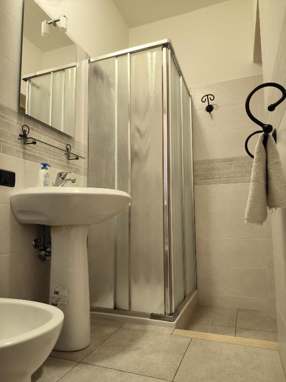 Koupelna v ubytování Hotel 4 Lampioni