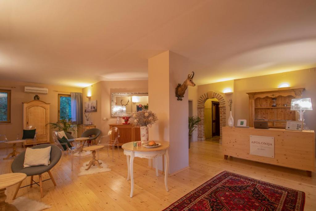 Kuchyň nebo kuchyňský kout v ubytování Residence Apolonija Guest House