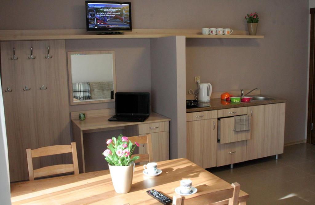 Kuchyňa alebo kuchynka v ubytovaní Hotel Kama Park