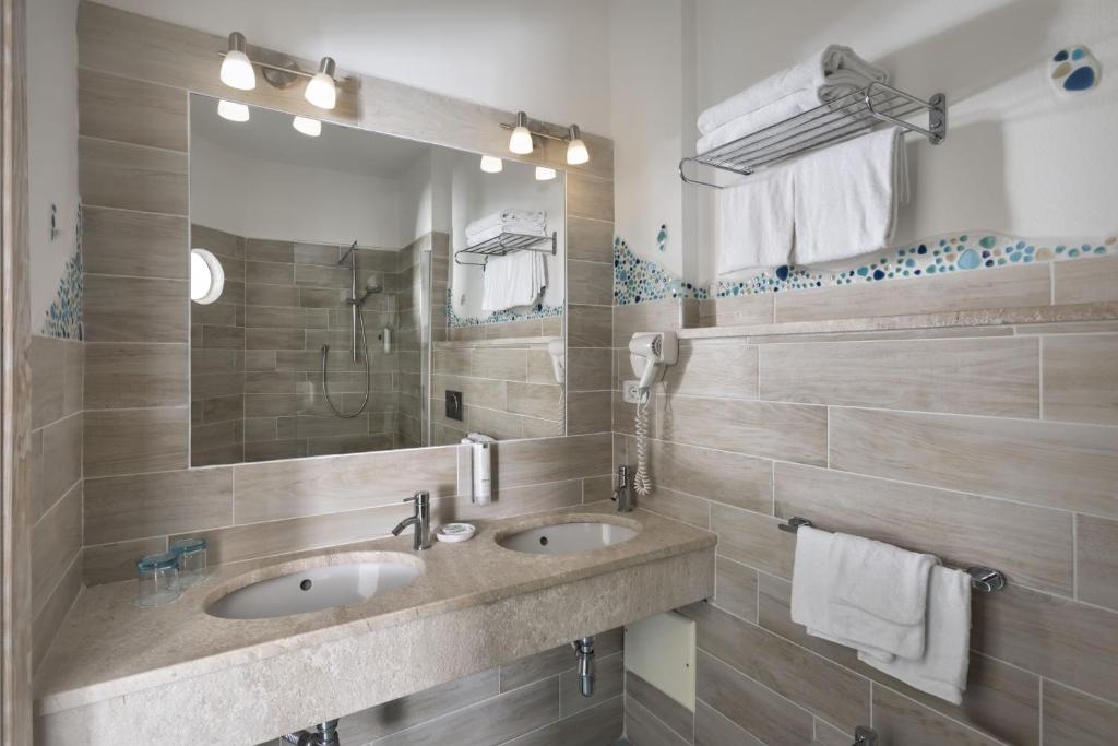 Koupelna v ubytování Hotel Corallaro