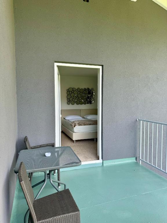 Uma cama ou camas num quarto em Boutique Hotel Oase