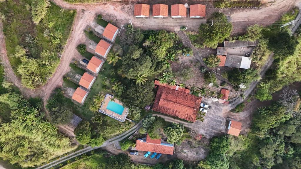 Letecký snímek ubytování Pousada Desfiladeiro da Serra