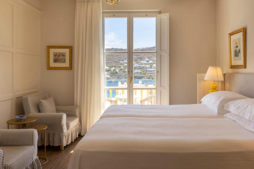 Cama ou camas em um quarto em Dorion Hotel