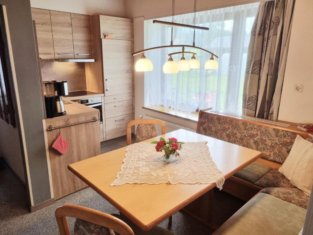 Kuchyň nebo kuchyňský kout v ubytování Guesthouse Schoba Typ A