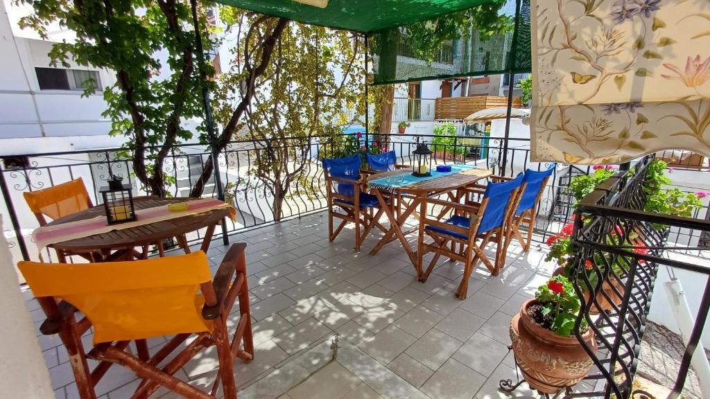 Balkón nebo terasa v ubytování Studios and Apartments Meri