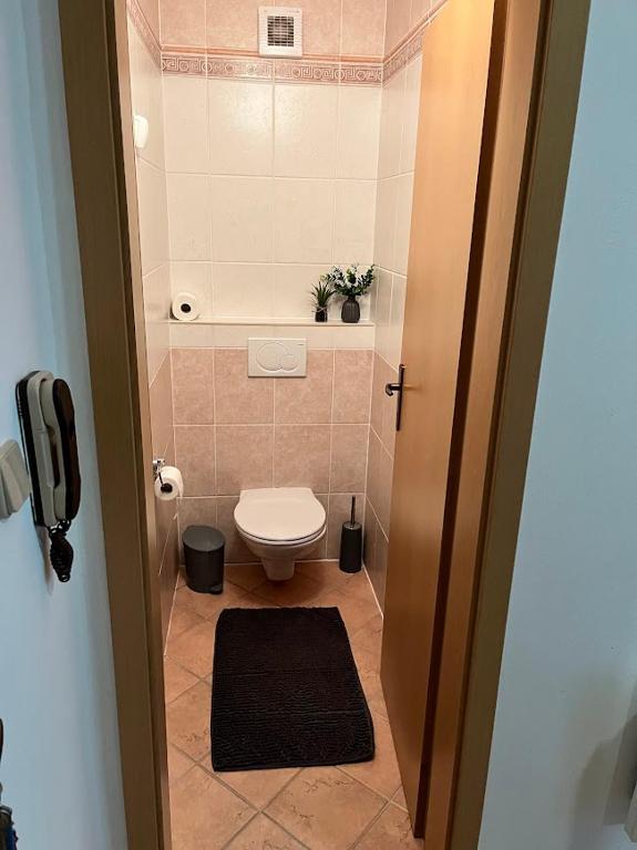 A bathroom at Apartmán pod Hoľou, Tatran-Donovaly