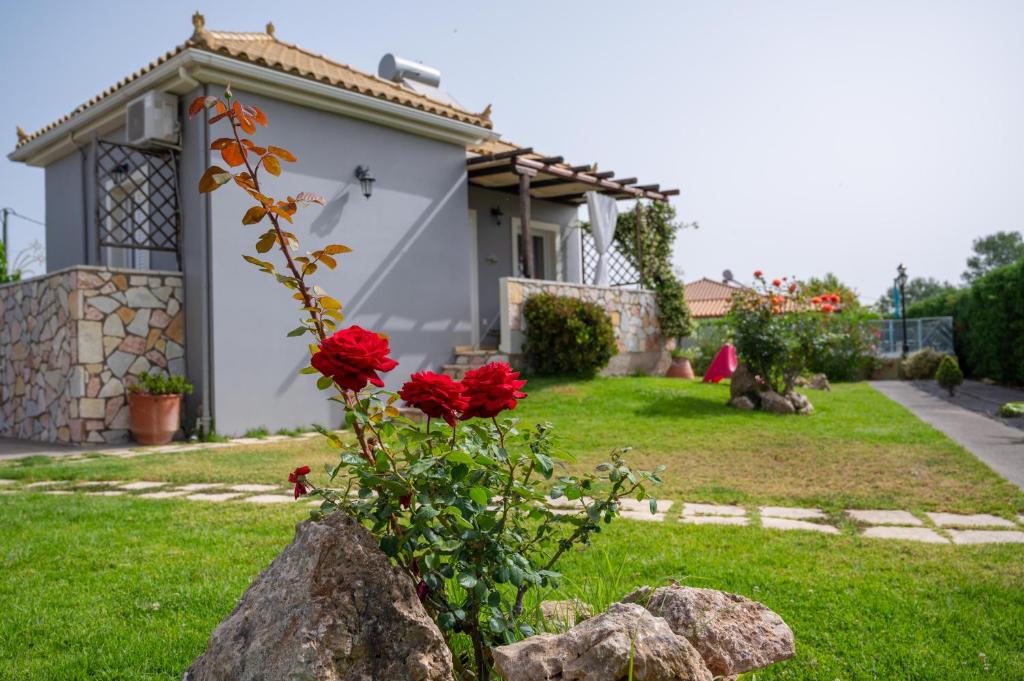 Zahrada ubytování Spedion Villa - Near to sea villas with heated swimming pool
