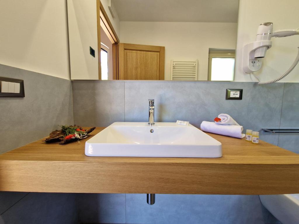 Koupelna v ubytování Agriturismo Lumia Resort