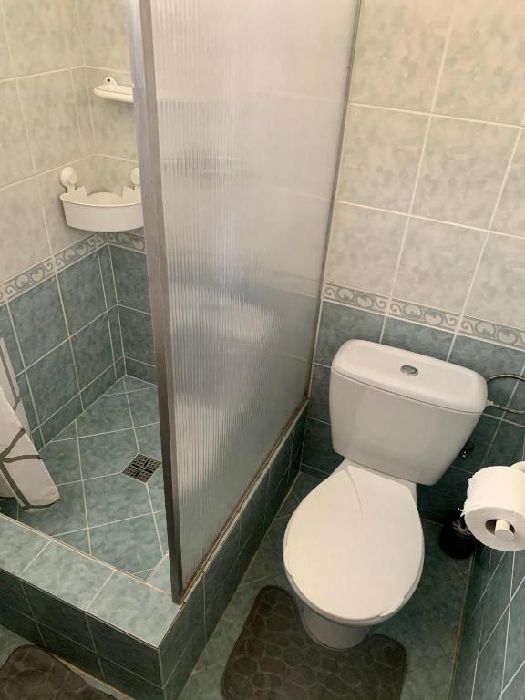 Koupelna v ubytování Apartman Daniela