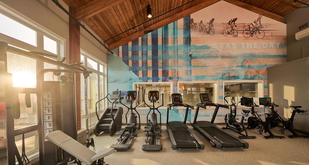 Fitness centrum a/nebo fitness zařízení v ubytování Surfsand Resort