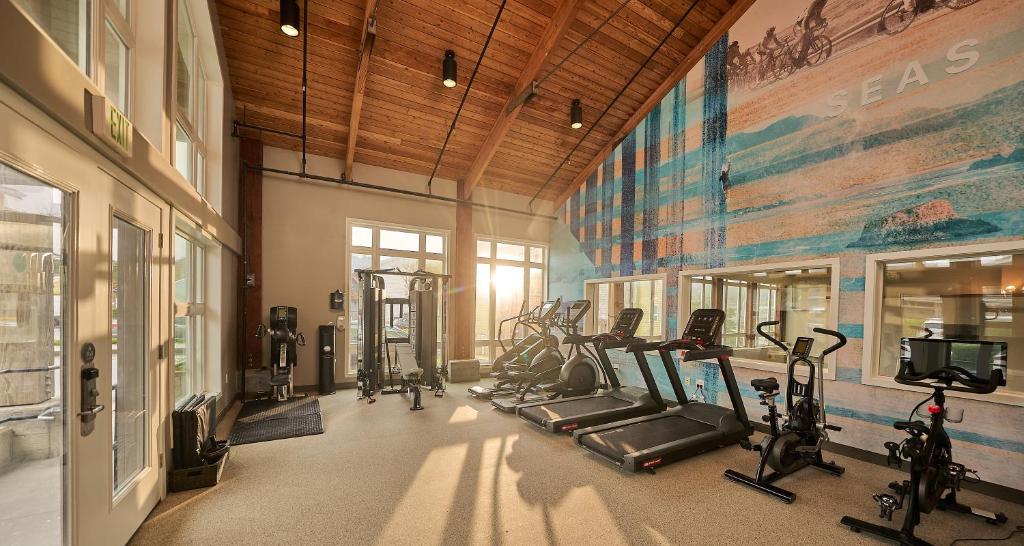 Fitness centrum a/nebo fitness zařízení v ubytování Surfsand Resort