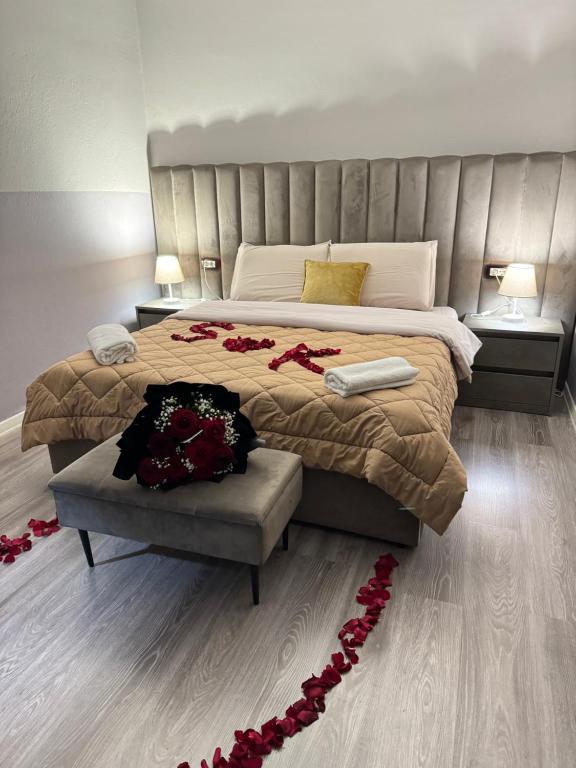 Postel nebo postele na pokoji v ubytování Bejart Apartment 1