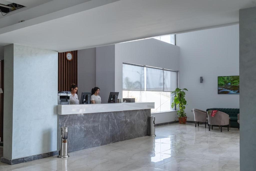 Vstupní hala nebo recepce v ubytování Nordlicht Hotel Marina Al Alamein