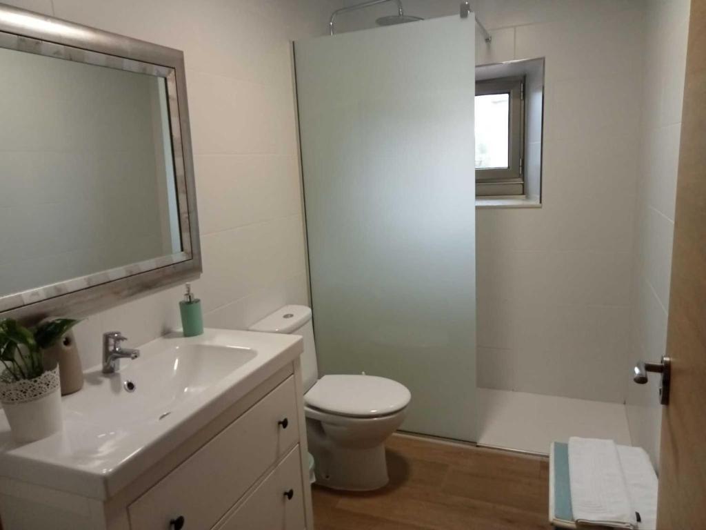 Kúpeľňa v ubytovaní A casa do lajueiro