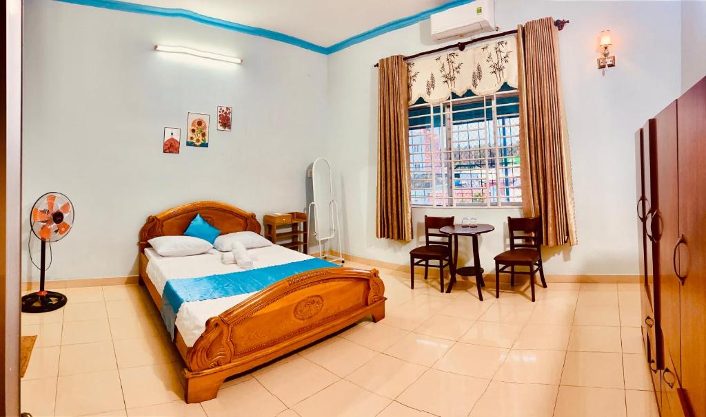 Postel nebo postele na pokoji v ubytování Phú Mỹ Port Motel