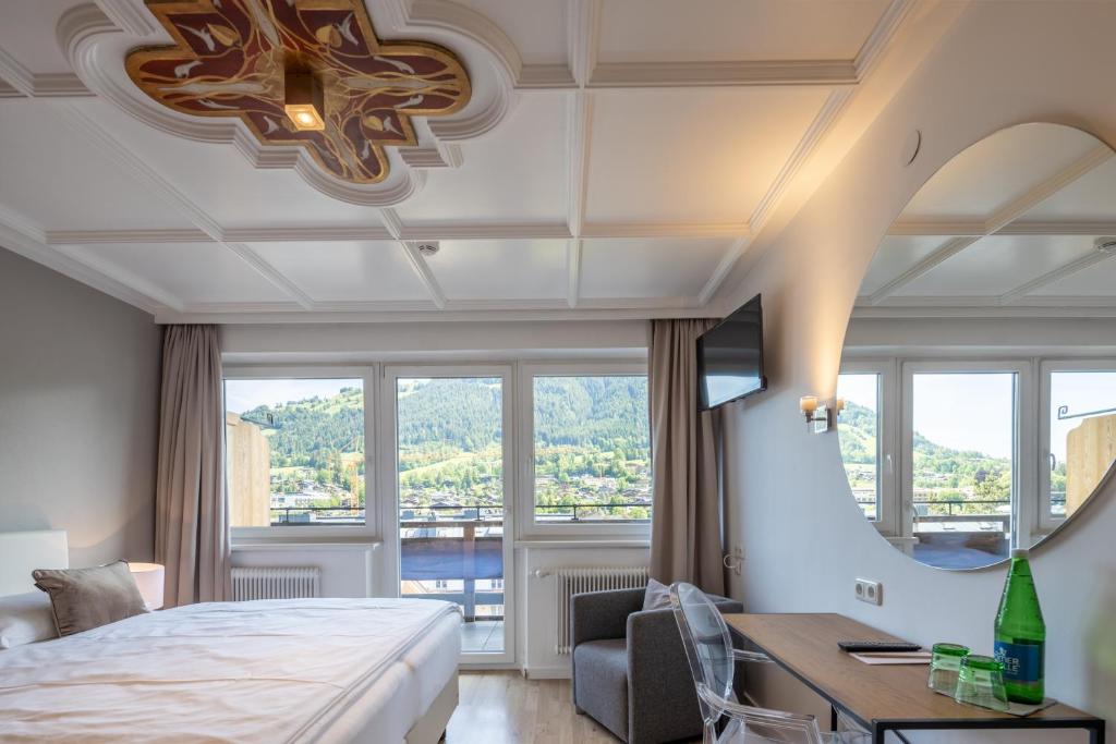 Postel nebo postele na pokoji v ubytování Q! Hotel Maria Theresia