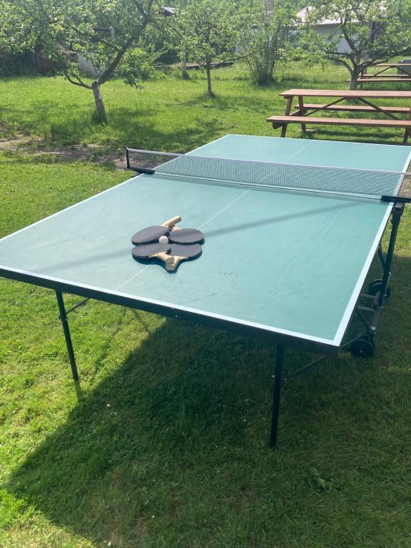 Stolní tenis v ubytování Chata u medvěda nebo okolí
