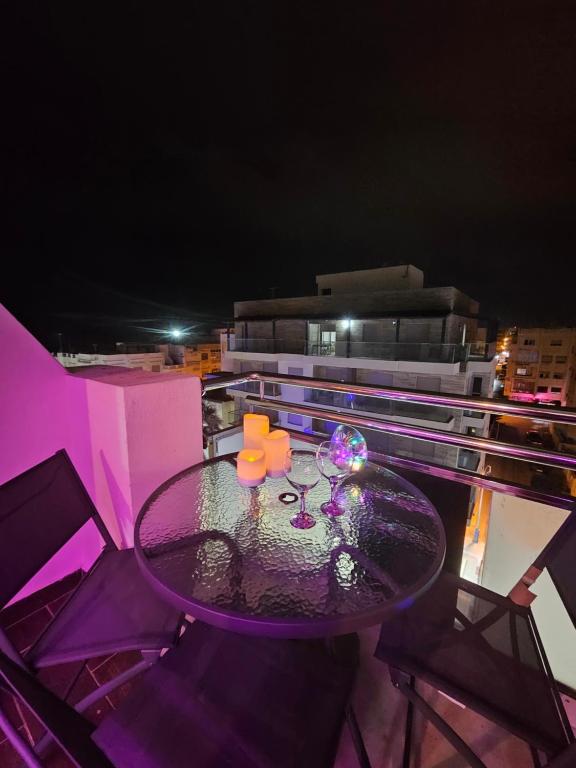Balkón nebo terasa v ubytování Pink House Martil