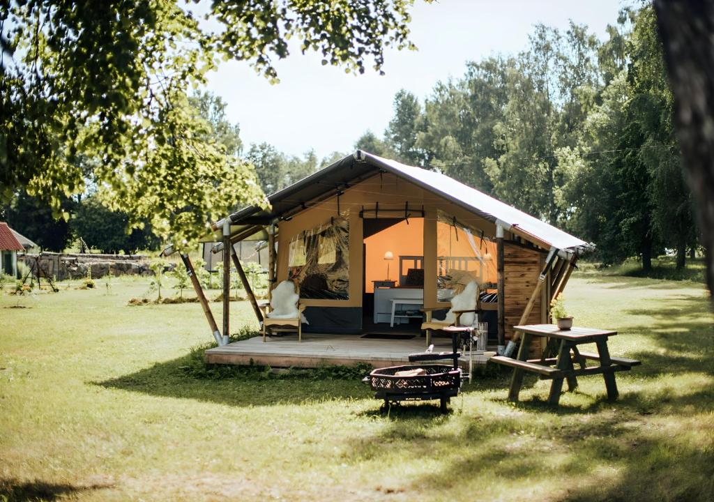 Zahrada ubytování Glempings Jēru Klubs