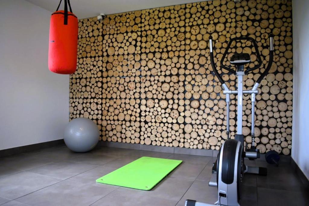 Posilňovňa alebo fitness centrum v ubytovaní Panorama Premium
