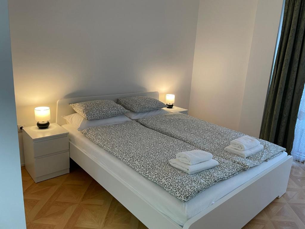 Postel nebo postele na pokoji v ubytování Apartman Dragovic