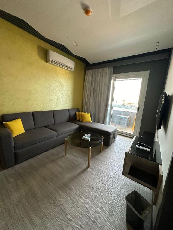 Posezení v ubytování فندق الشاطئ رأس البر-Beach Hotel Ras Elbar