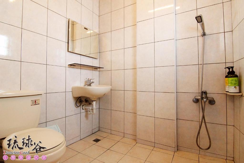 Koupelna v ubytování Liouciou Good Homestay