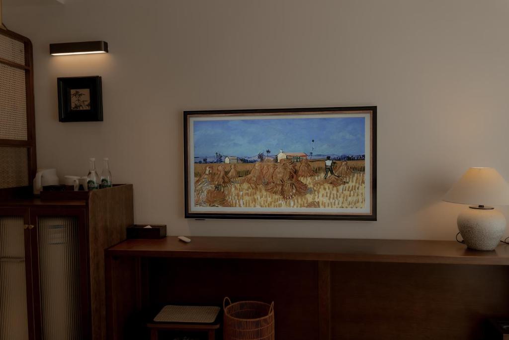 TV a/nebo společenská místnost v ubytování 昆明市呈贡区椿屿岚酒店 Chun Yulan Hotel
