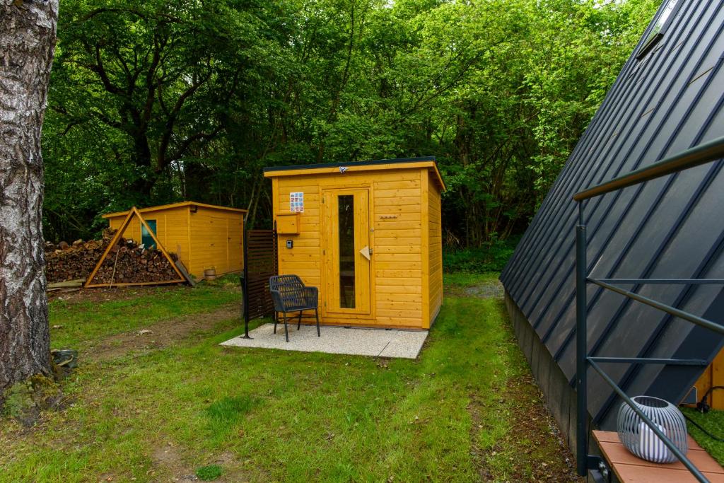 Zahrada ubytování Chata Auri / Hütte Auri