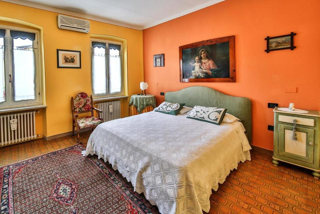 Postel nebo postele na pokoji v ubytování Trattoria Milani