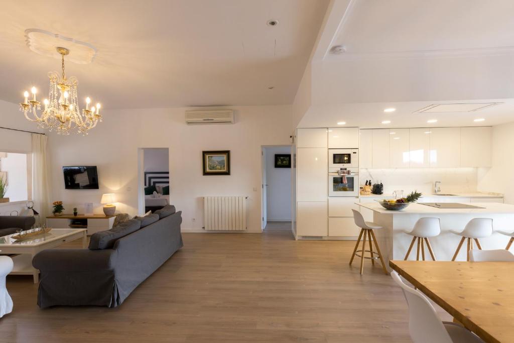 Posezení v ubytování VIlla Mestral