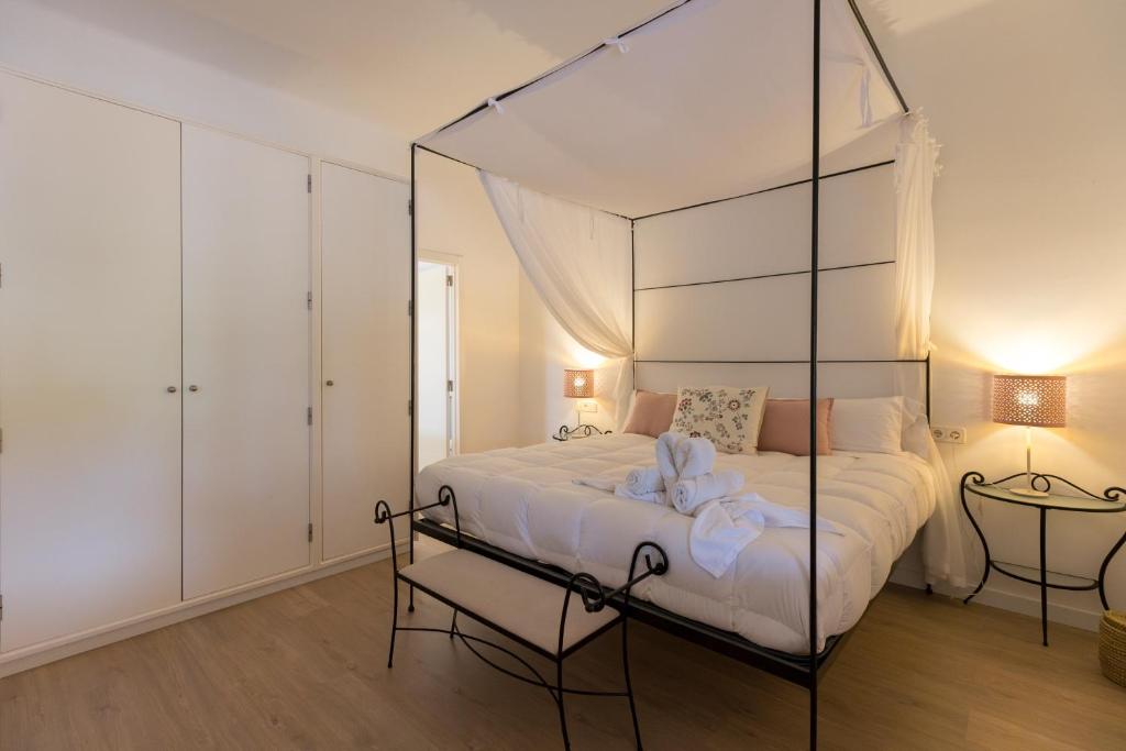 Postel nebo postele na pokoji v ubytování VIlla Mestral