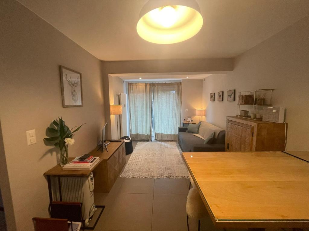 Posezení v ubytování Verbier Apt 2 rooms