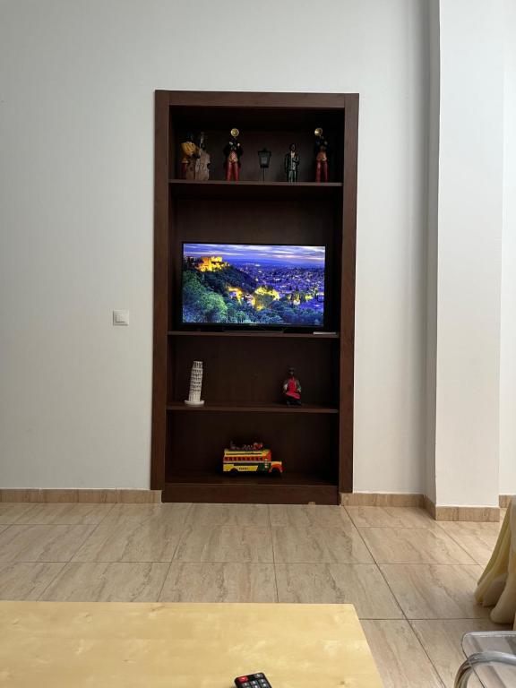 Telewizja i/lub zestaw kina domowego w obiekcie Casa Ribera Centro