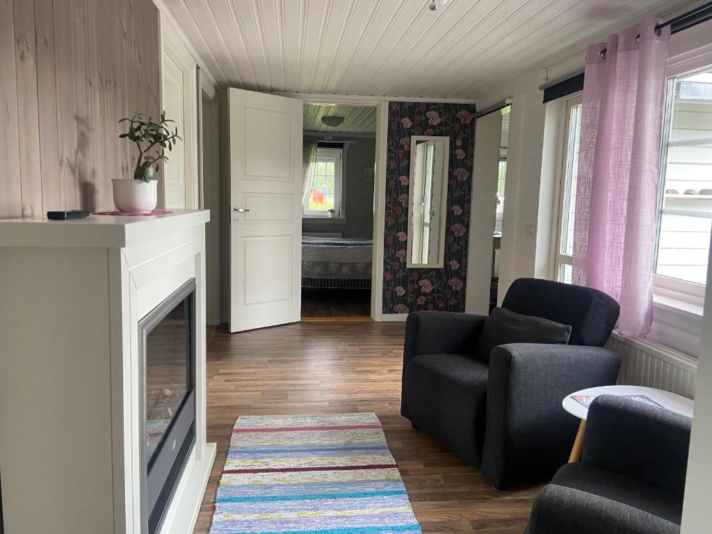 Posezení v ubytování Mysigt hus i Torsby
