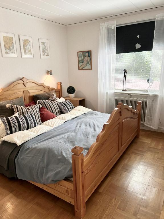 Postel nebo postele na pokoji v ubytování Vallvikshuset