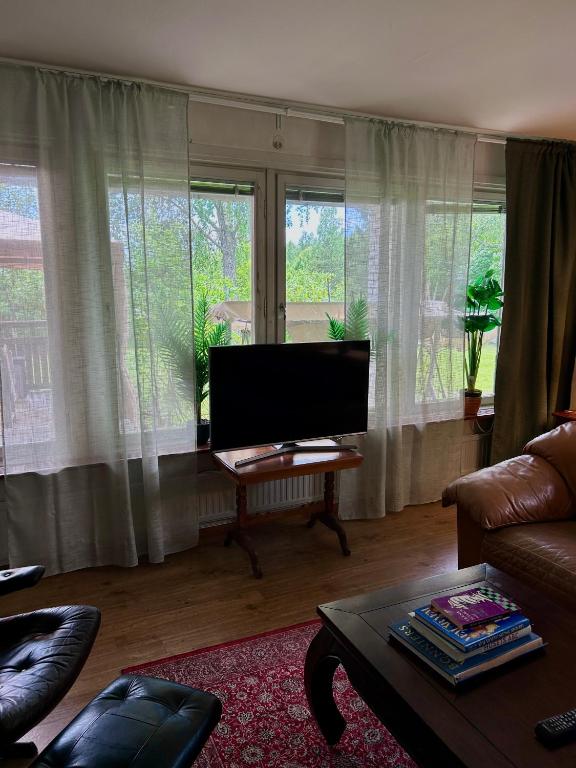 TV a/nebo společenská místnost v ubytování Vallvikshuset