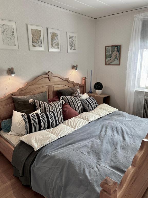 Postel nebo postele na pokoji v ubytování Vallvikshuset