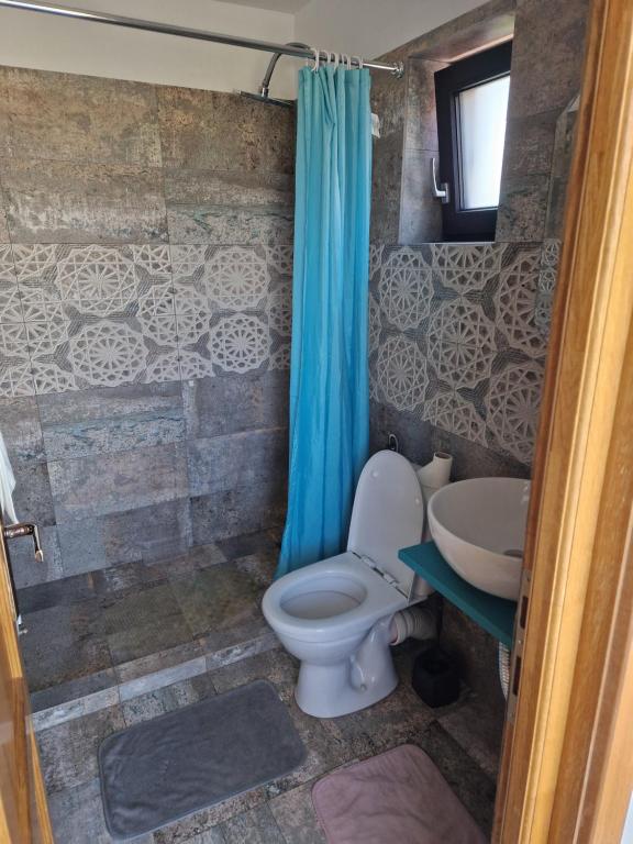 Koupelna v ubytování Casa Țache