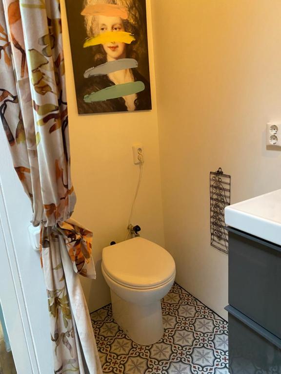 Koupelna v ubytování Het huis met de Barbies