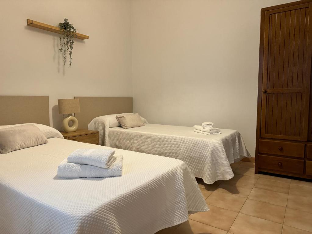 Postel nebo postele na pokoji v ubytování Apartamento LB, vistas a la ría