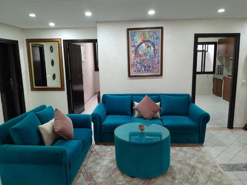 Χώρος καθιστικού στο Appartement à Mahaj Riad